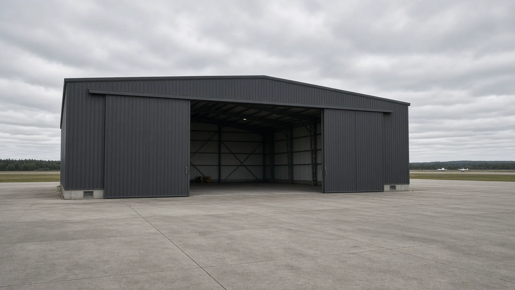 Aerospace hangar — reference environment for modular aerial platforms